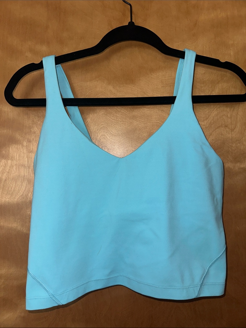 lululemon athletica Light Blue V-Neck Tank Sports Bra